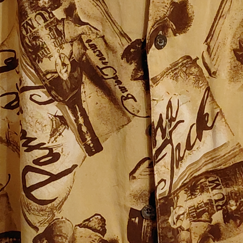 Panama Jack Tan Graphic Button Down Shirt - Picture 3 of 4